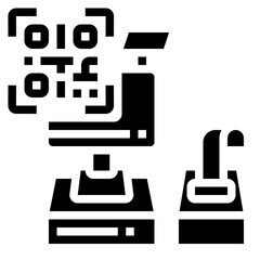 cashier glyph icon