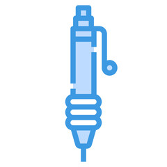 pen blue outline icon