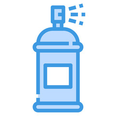 spray blue outline icon