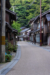 Street view at Ine Town in Kyoto, Japan.