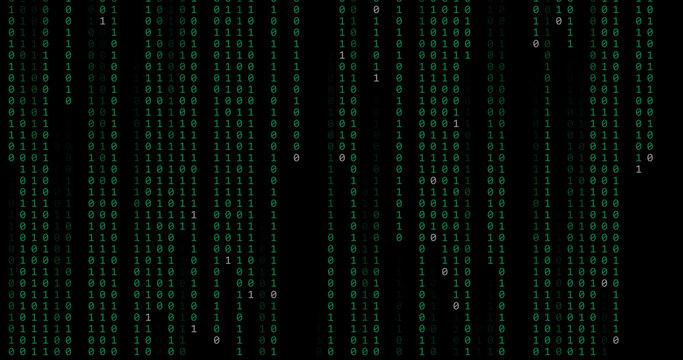 computer code rain background