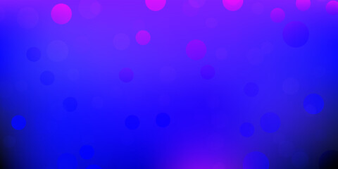 Dark purple vector layout with circle shapes.