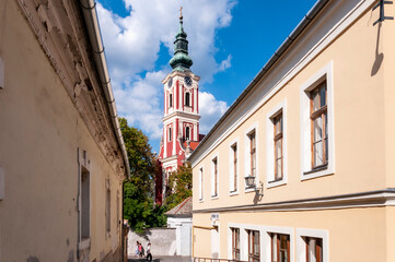Naklejka premium Church in the city of Szentendre in Hungary