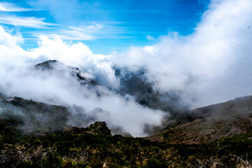 At the top of Pico Arieiro, the third highest in Madeira at 1813 meters high