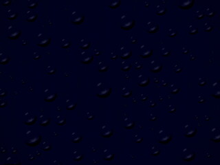 water drops on black background. Fresh abstract colorful background with water drops in dark blue colors. Decorative bright retro backdrop. Cool creative template fabric texture layout. Ornate stylish