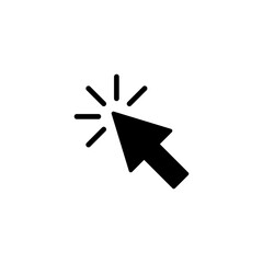 Click icon vector illustration. pointer arrow sign and symbol. cursor icon