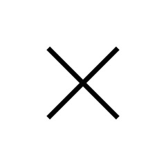 Fototapeta premium Close icon vector illustration. Delete sign and symbol. cross sign