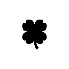 Clover icon vector illustration. clover sign and symbol. four leaf clover icon.