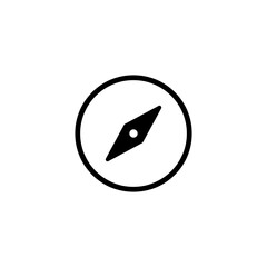 Obraz premium Compass icon vector illustration. arrow compass icon sign and symbol