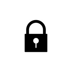 Lock icon vector illustration. Padlock sign and symbol. Encryption icon. Security symbol