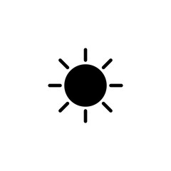 Sun icon vector illustration. Brightness sign and symbol.