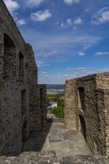 Fototapeta na wymiar Ancient castle ruin called Greifenstein in the same called german village