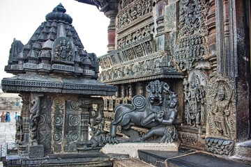 Entrance of Sri Chennakeshava Swamy Temple, Belur, Karnataka, India, Hoysala