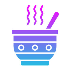 Soup Glyph Gradient Icon