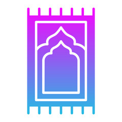 Sajadah Glyph Gradient Icon