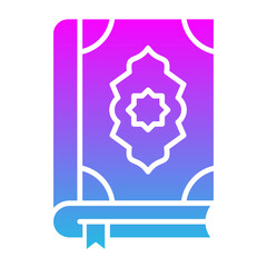 Quran Glyph Gradient Icon