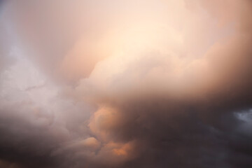 Fototapeta na wymiar The Sunset Rainy Cloud Formation