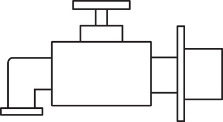 faucet icon in black and white 