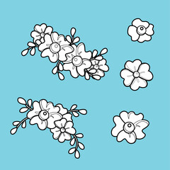 Beautiful Flowers Nature Digital Stamp