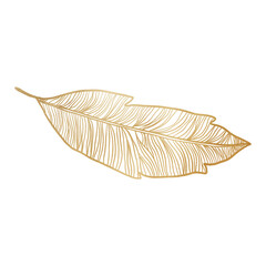Gold Leaf Outlined