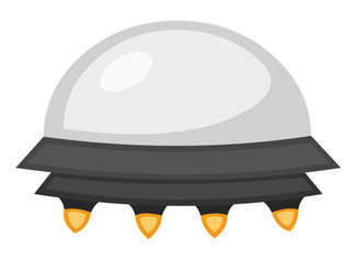 Vector illustration of a flying saucer or ufo