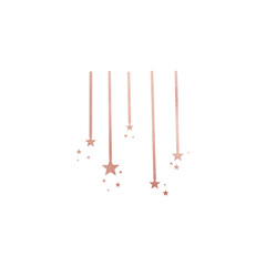 Pink Metallic Decorative Stars