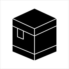 Kaaba Islamic vector design in Mecca icon for Hajj and Ramadan or Eid. Travel and Destination Kaaba icon. Islamic illustration. Suitable for Kaaba logo and other Islamic logos, on a white background.