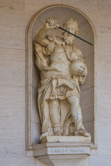 Karl der Große in der Abtei Montecassino
