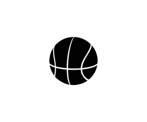 Basketball Ball Vector Isolated Emoticon. Basketball Icon