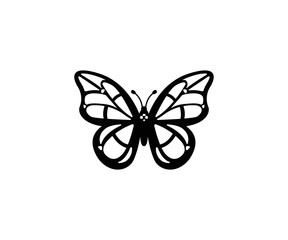 Butterfly Vector Isolated Icon. Butterfly Illustration