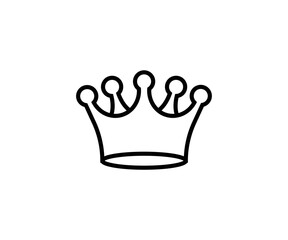 Golden Crown vector isolated icon. Emoji illustration. Crown vector emoticon