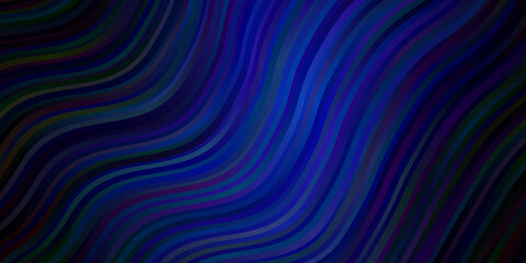 Dark BLUE vector background with bows.