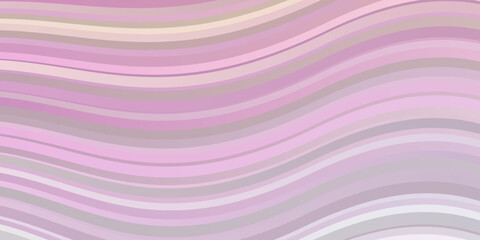 Light Pink, Yellow vector background with bent lines.