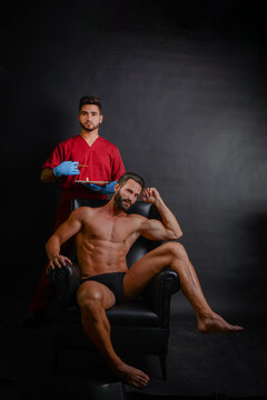 medicina est&eacute;tica doctor grupo modelos hombres guapos fiesta salvavidas playa cl&iacute;nica salud belleza tel&eacute;fono jeringa Dr. Cl&iacute;nica hospital life style estilo de vida farmacia gym gimnasio fitness fuerte