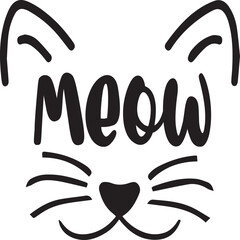 Cat SVG And T-Shirt Design