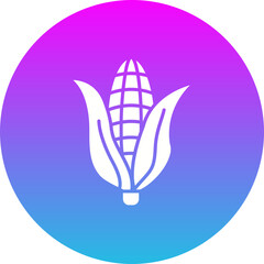 Corn Gradient Circle Glyph Inverted Icon