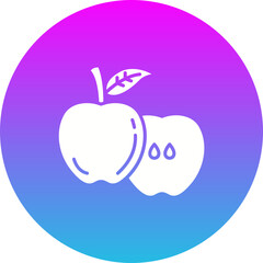 Apple Gradient Circle Glyph Inverted Icon