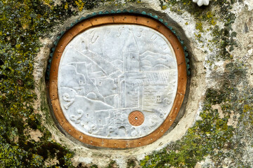 stone wall in the garden