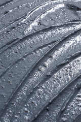 Charcoal texture swatches. Beauty and skin care textures on white background.