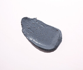 Charcoal texture swatches. Beauty and skin care textures on white background.