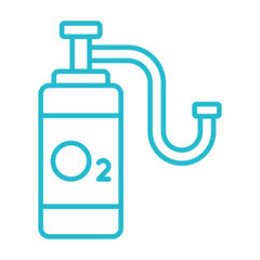 Obraz premium Oxygen Tank Icon