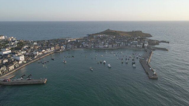 Cornish harbour at sunrise