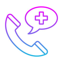 Fototapeta premium Emergency Phone Icon