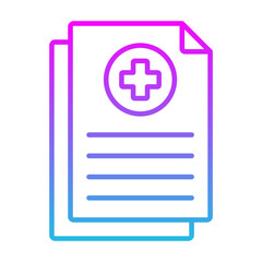 Fototapeta premium Medical History Icon