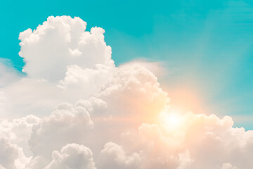 heaven cloud sky fantasy blue big cloud sunshine sunny bright for future wealth fortune day nature background