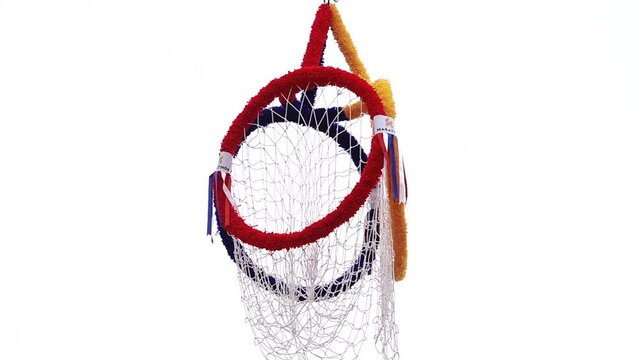 HD 1080p super slow 250fps Takraw through the hoop thai sport 