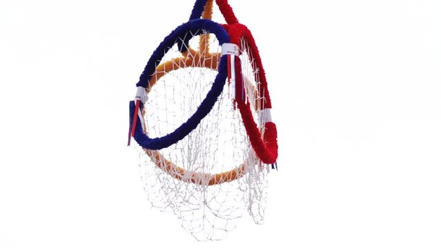 HD 1080p super slow 250fps Takraw through the hoop thai sport 