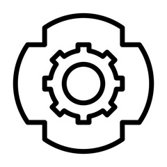 gear icon vector illustration