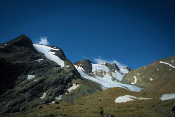 landscape from claudio e bruno hut in formazza valley