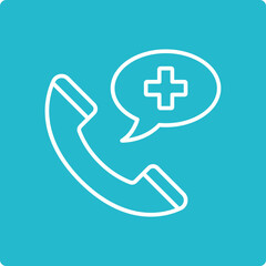 Obraz premium Emergency Phone Icon